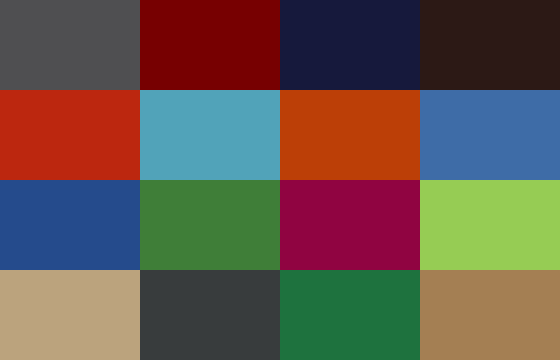 various colours